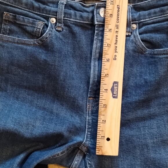 Everlane High Rise Dark-wash Straight Leg Ankle Organic Cotton Denim Jeans 27R - Picture 8 of 13